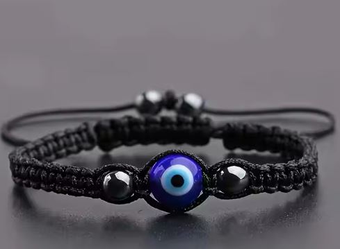 Handmade Braided Evil Eye Bracelet for Women and Men