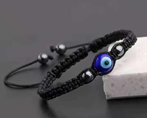 Handmade Braided Evil Eye Bracelet for Women and Men