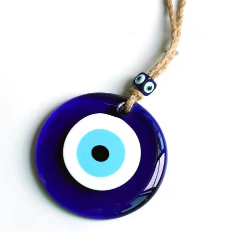 Glass Turkish Evil Eye Pendant