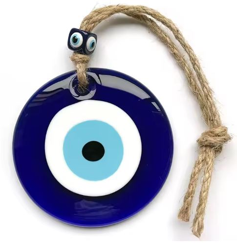 Glass Turkish Evil Eye Pendant